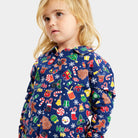 Enfants Pyjama de Noël Familial Bleu Motifs de Noël