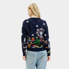 Femme Pull de Noël pour Couple Lumineux LED Marché de Noël