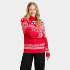 Pull de Noël Femme à Col Roulé Greenlandish en Coton Bio
