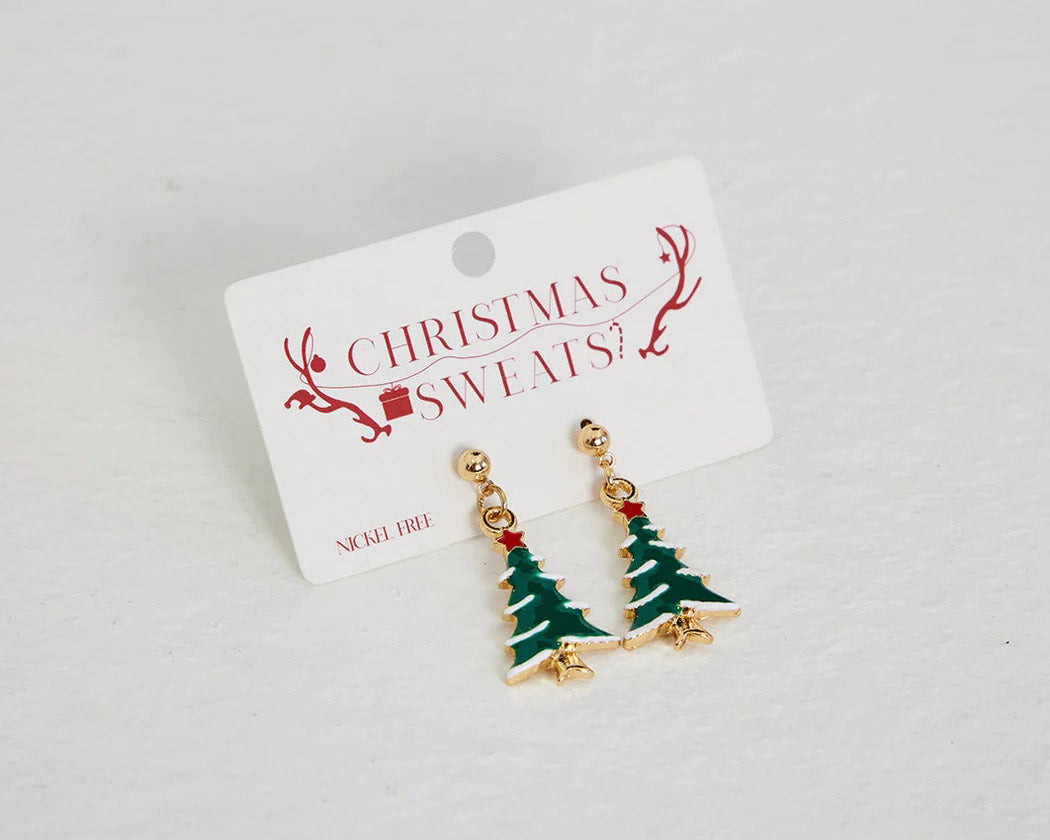 Boucles d'oreilles de Noël Sapin de Noël