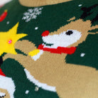 Père Noël ligoté Pull de Noël pour Enfants Lumineux LED 
