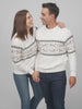 Pull de Noël Femme et Homme Blanc Chic Alaska