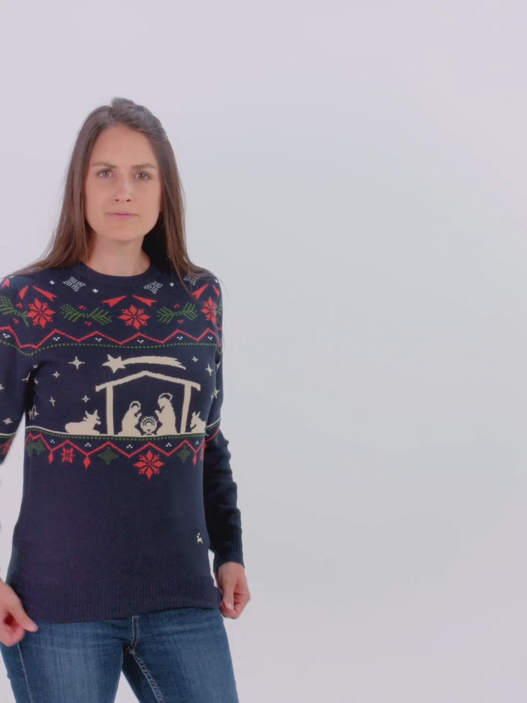 Pull de Noël pour Femme et Homme Nativity