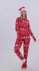 Pyjama de Noël pour Femme et Homme Rouge Biscuits de Noël