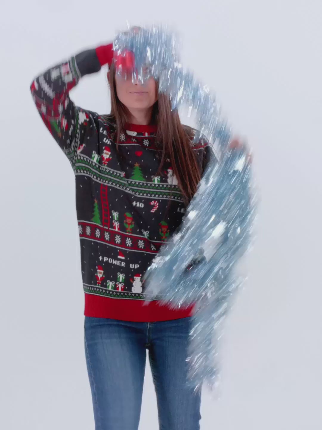 Pull de Noël Femme Homme Jeux Vidéo Rétro