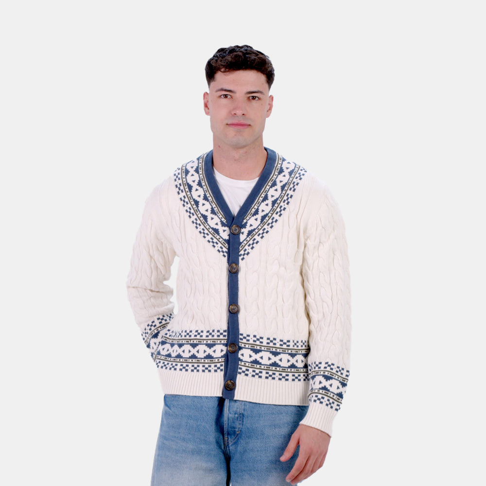 Pull pour Couple Cardigan Cottage de Rêve Homme Coton Bio
