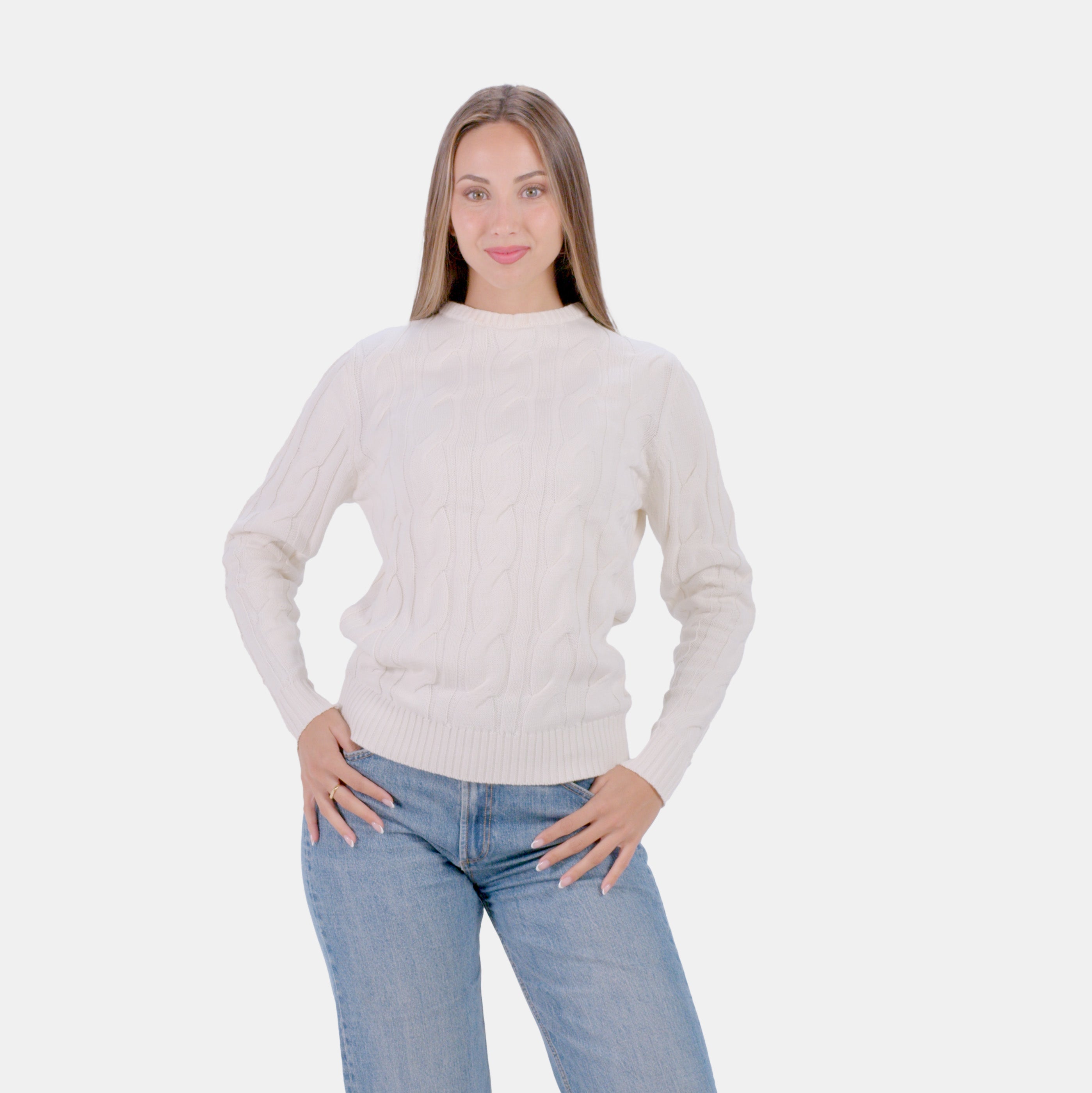 Pull pour Couple Neige en Coton Bio Femme
