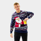 3D Pull de Noël pour Homme Beer Pocket