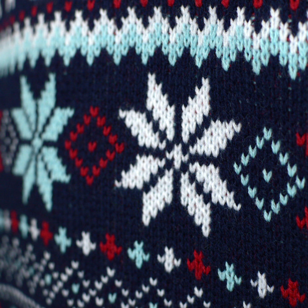 Pull de Noël Bleu Marine Merry Christmas

