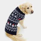 Pull de Noël pour Chien avec Sapins, Bonhommes de Neige et Père Noël