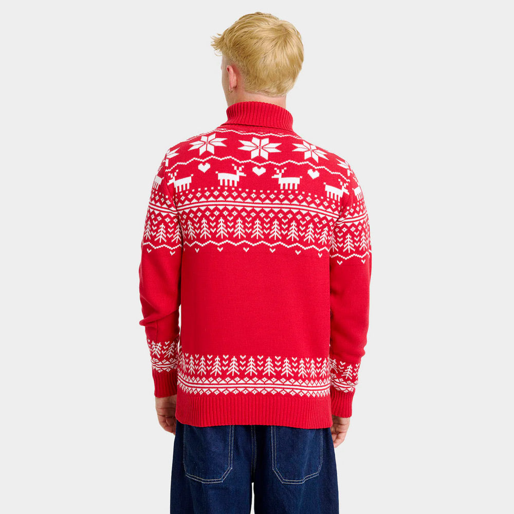 Pull de Noël Homme à Col Roulé Greenlandish en Coton Bio
