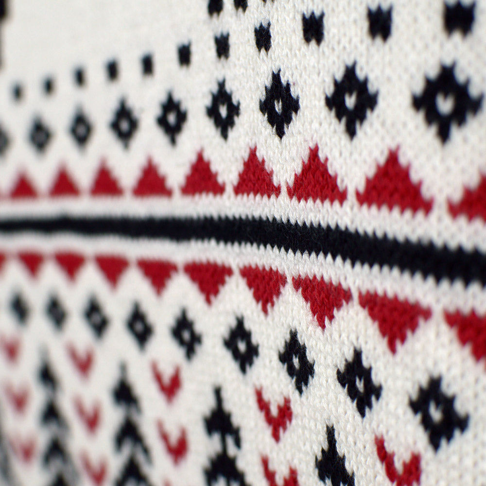 Pull de Noël pour Couple Beige à Col Roulé Chic Coton Bio
