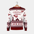 Pull de Noël Rouge Couple Christmas is Coming
