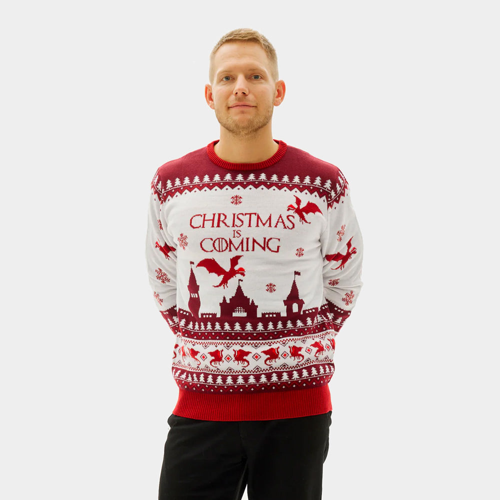 homme Pull de Noël pour Couple Christmas is Coming