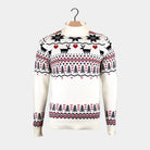 Pull de Noël pour Couple à Col Roulé Chic Coton Bio Beige 
