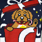 detail Pull de Noël pour Couple Feliz Navidog