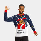 Pull de Noël pour Couple Feliz Navidog homme