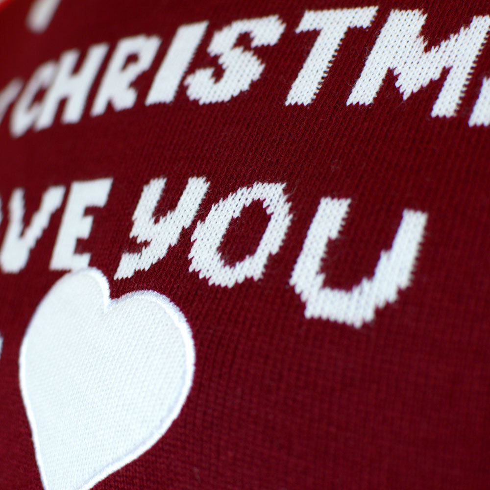 Pull de Noël pour Couple Last I gave you my Heart Christmas 
