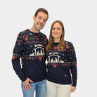 Pull de Noël pour Couple Nativity
