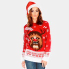 Pull de Noël pour Couple Wookiee femme