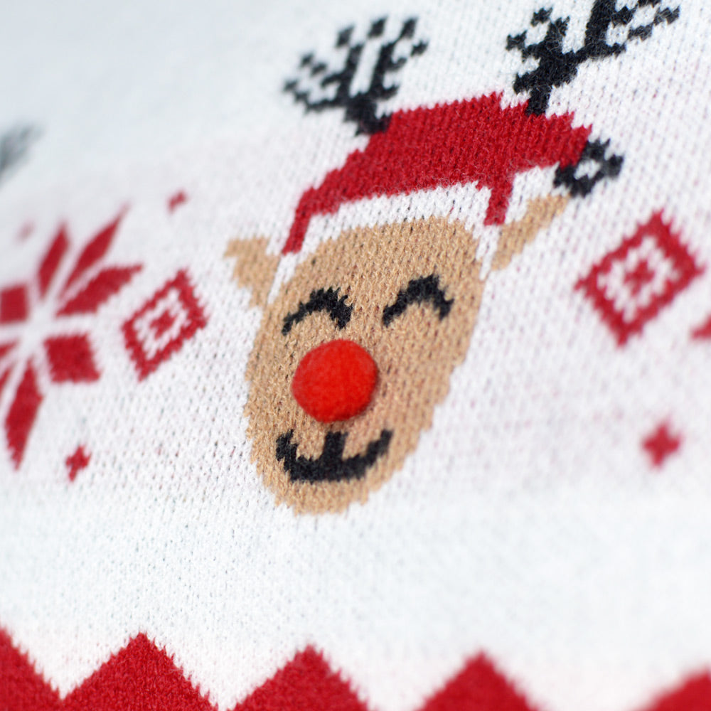 Pull de Noël pour Enfants Adorable Renne 
