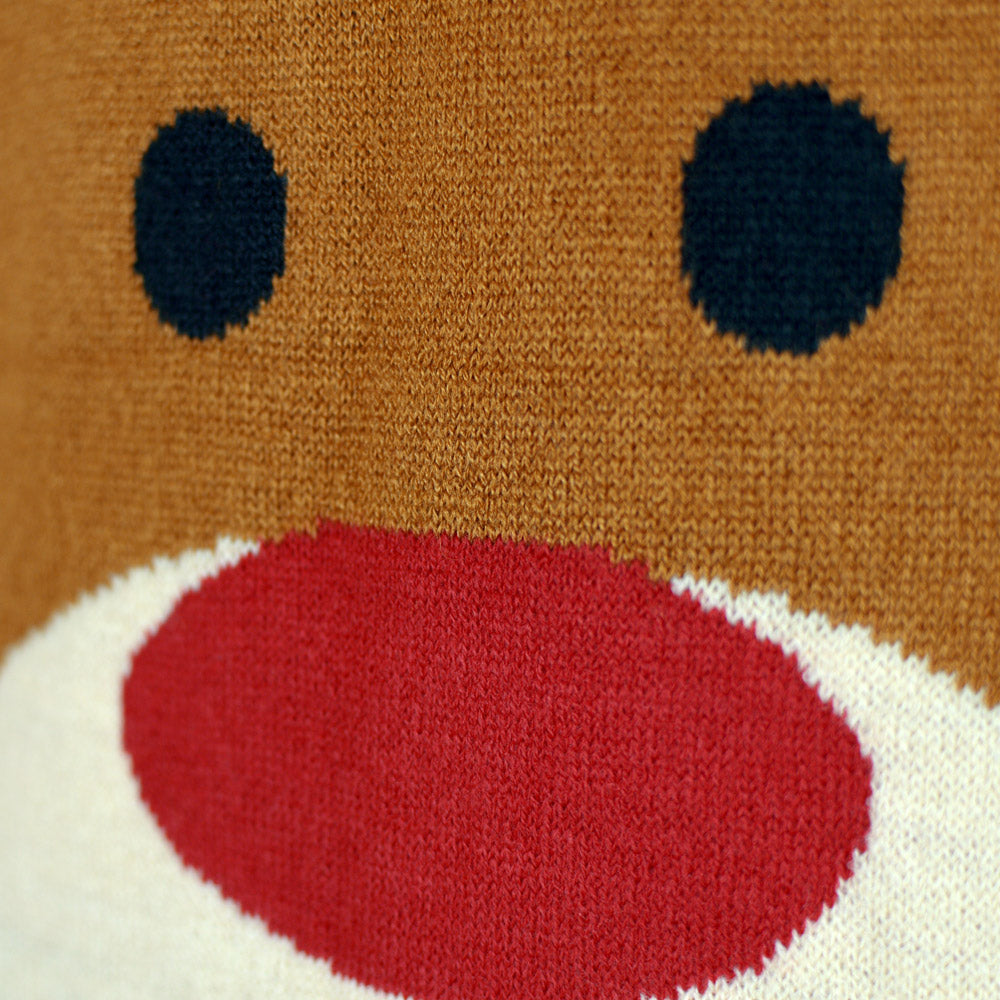 Pull de Noël Enfants Rudolph le Renne Rouge