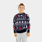 Pull de Noël Enfants Sapins, Bonhommes de Neige Père Noël Coton Bio

