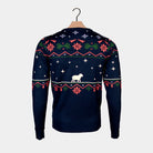 Pull de Noël pour Famille Bleu Nativity
