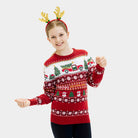 Pull de Noël pour Famille Enfant Driving Home
