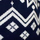 Pull de Noël pour Famille avec Renne et Étoile Nordique Bleu 
