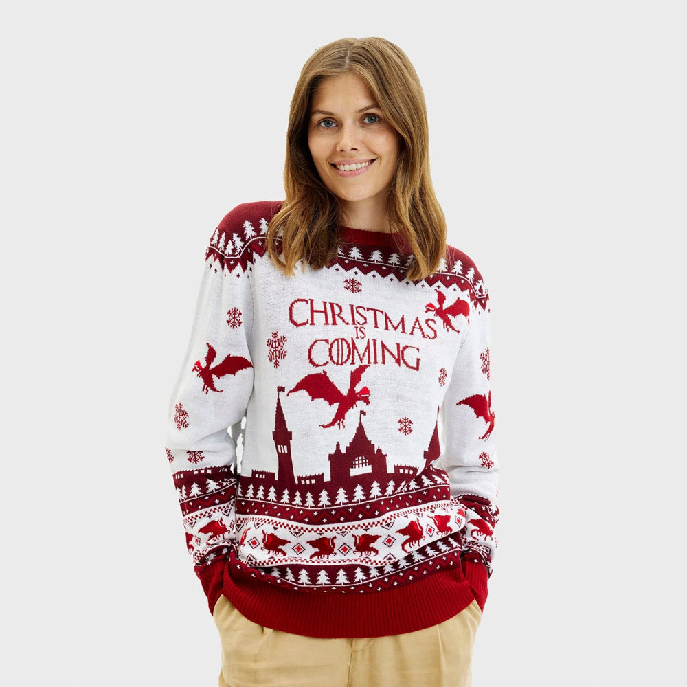 Pull de Noël pour Femme Christmas is Coming
