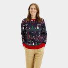 Pull de Noël pour Femme Jeux Vidéo Rétro

