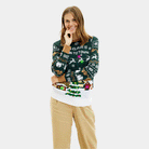 Pull de Noël Femme Lumineux LED Santa is Coming to Town
