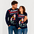 Pull de Noël pour Femme Merry Christmas and Happy New Year homme
