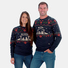 Pull de Noël pour Femme Nativity Couple
