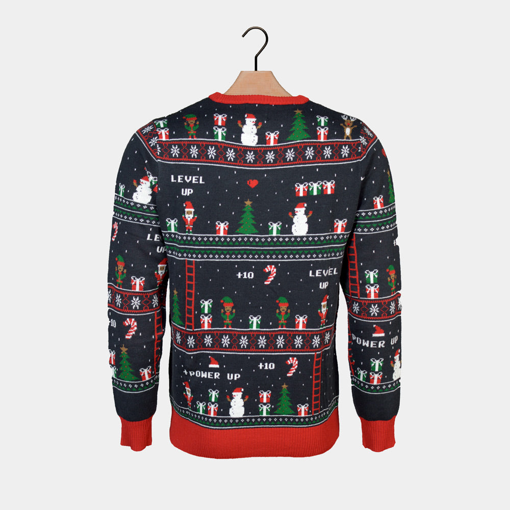 Pull de Noël pour Femme Vidéo Rétro Jeux 
