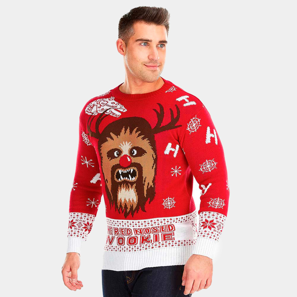 Pull de Noël Homme Femme Star Wars Wookiee

