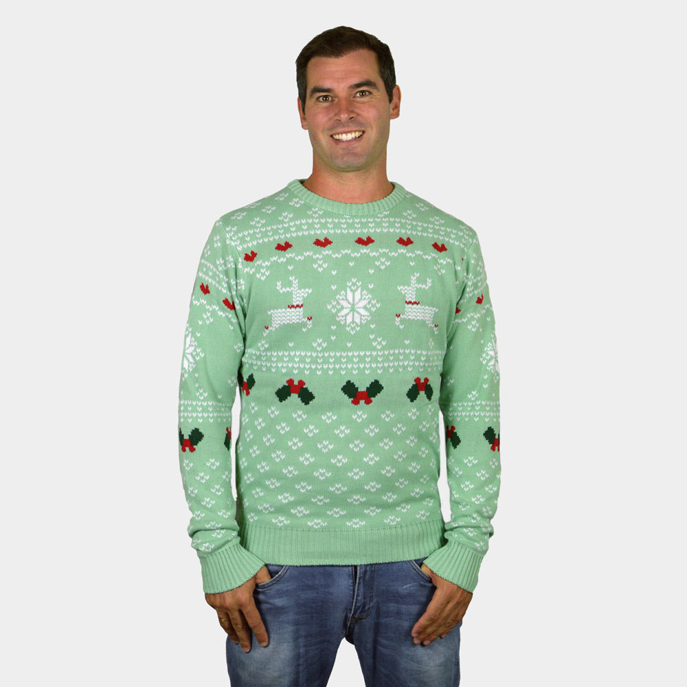 Pull de Noël Femme Homme Vert Sweet Christmas
