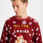 Pull de Noël pour Homme Jingle Pailletes Ladies 

