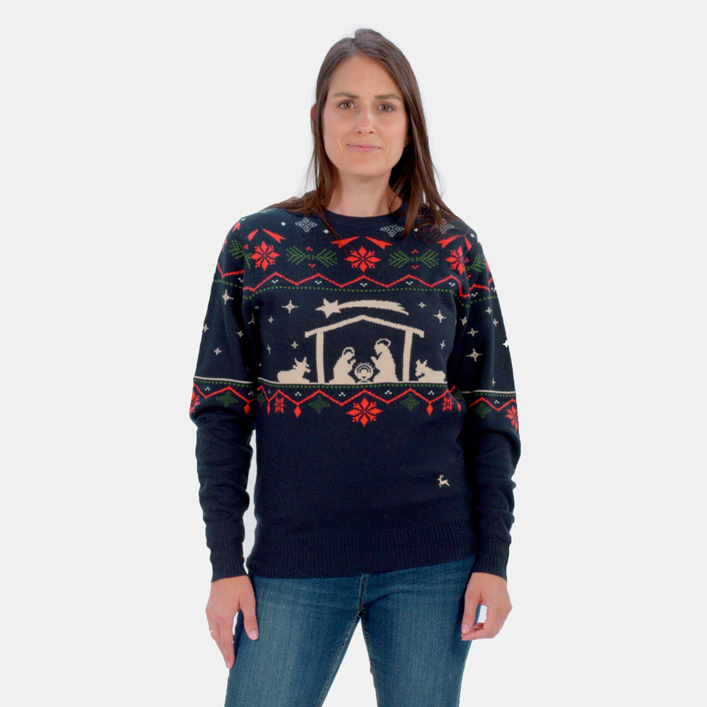 Pull de Noël pour Homme Nativity
 Femme