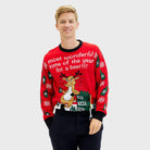 Pull de Noël pour Homme avec Ouvreur de Bière Renne 
