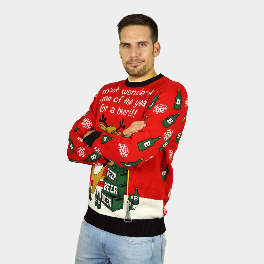 Pull De Noël Moche Homme – Col Rond, En Polaire, Grande Taille, Motifs Humoristiques, Pour Fêtes