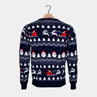 Pull de Noël Homme Sapins Père Noël Bonhommes de Neige
