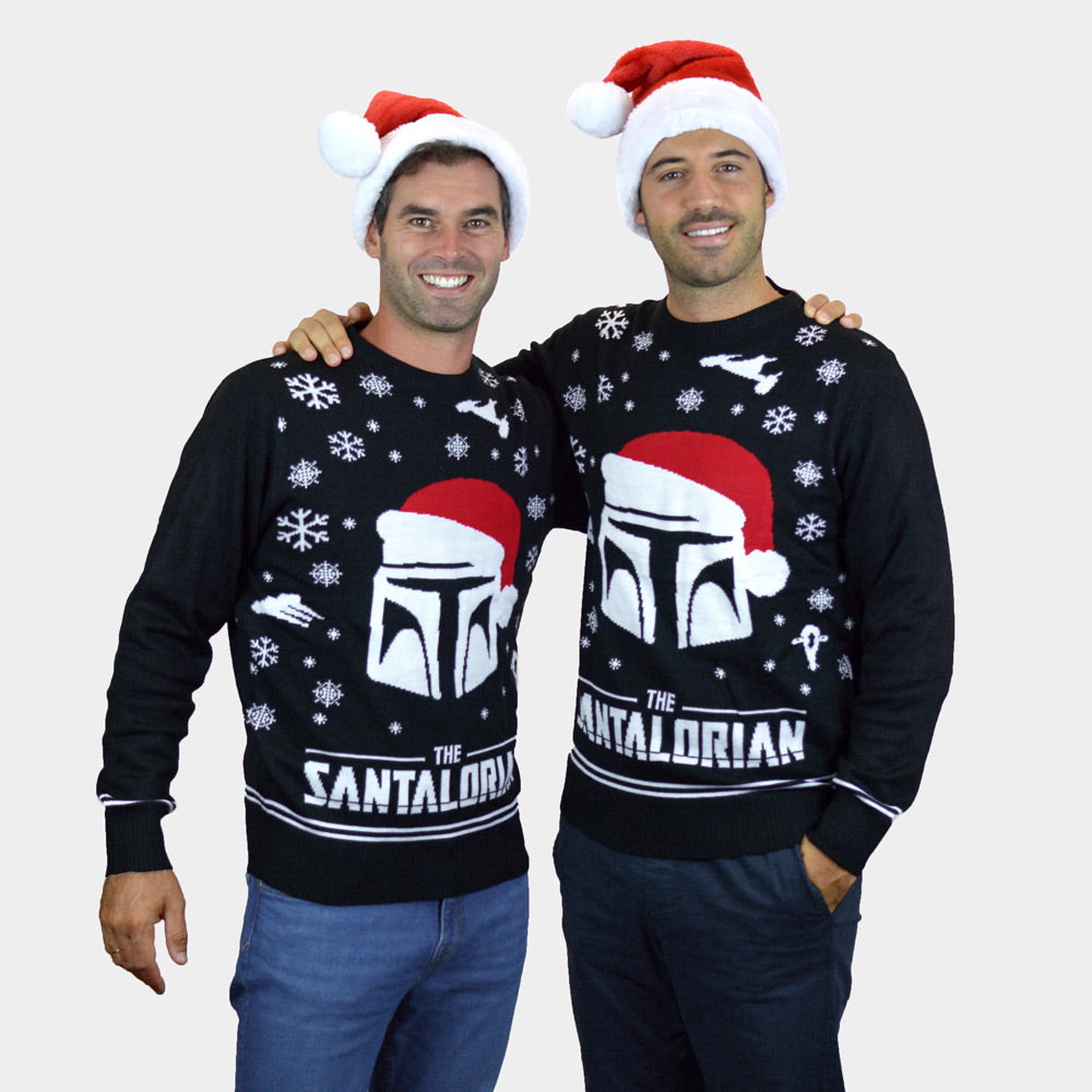 Pull de Noël pour Homme The Santalorian couple