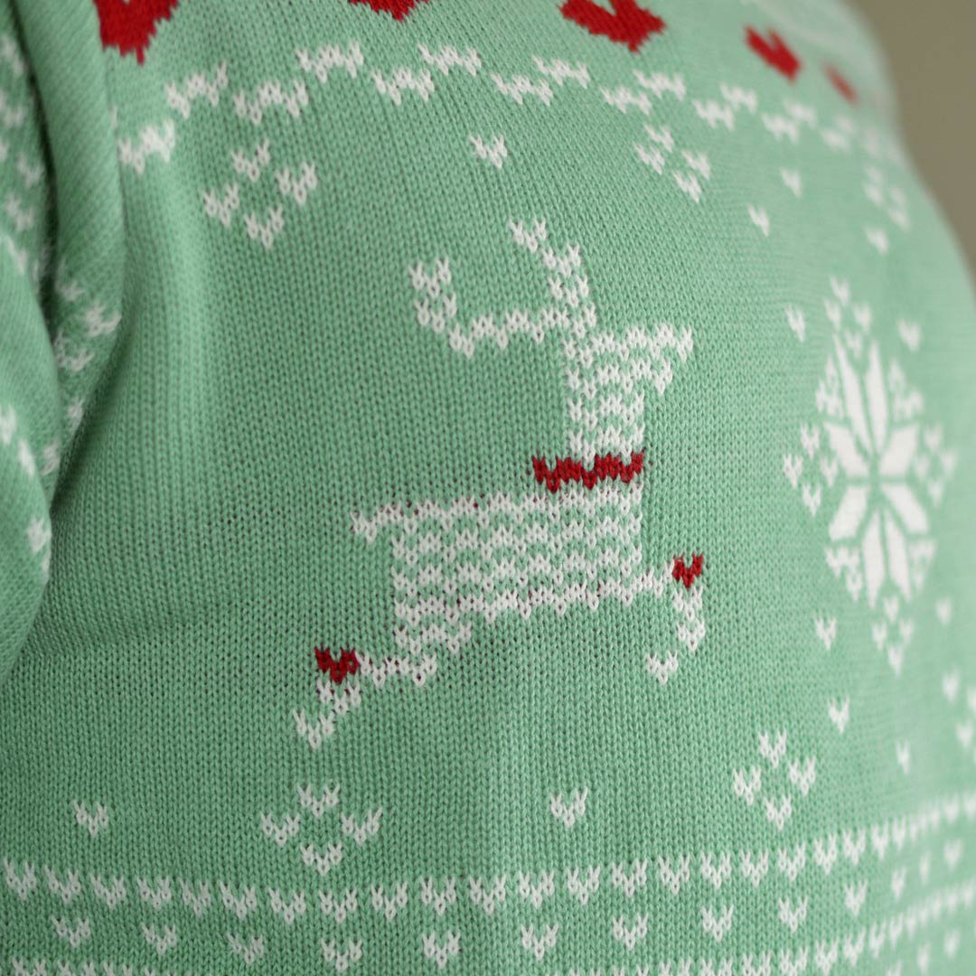 Pull de Noël pour Homme Vert Sweet Christmas detail