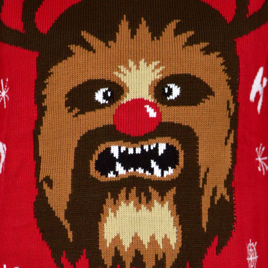 Pull de Noël pour Homme Wookiee detail