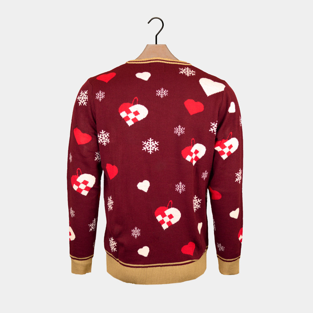 Pull de Noël Last Christmas I gave you my Heart pour Couple 

