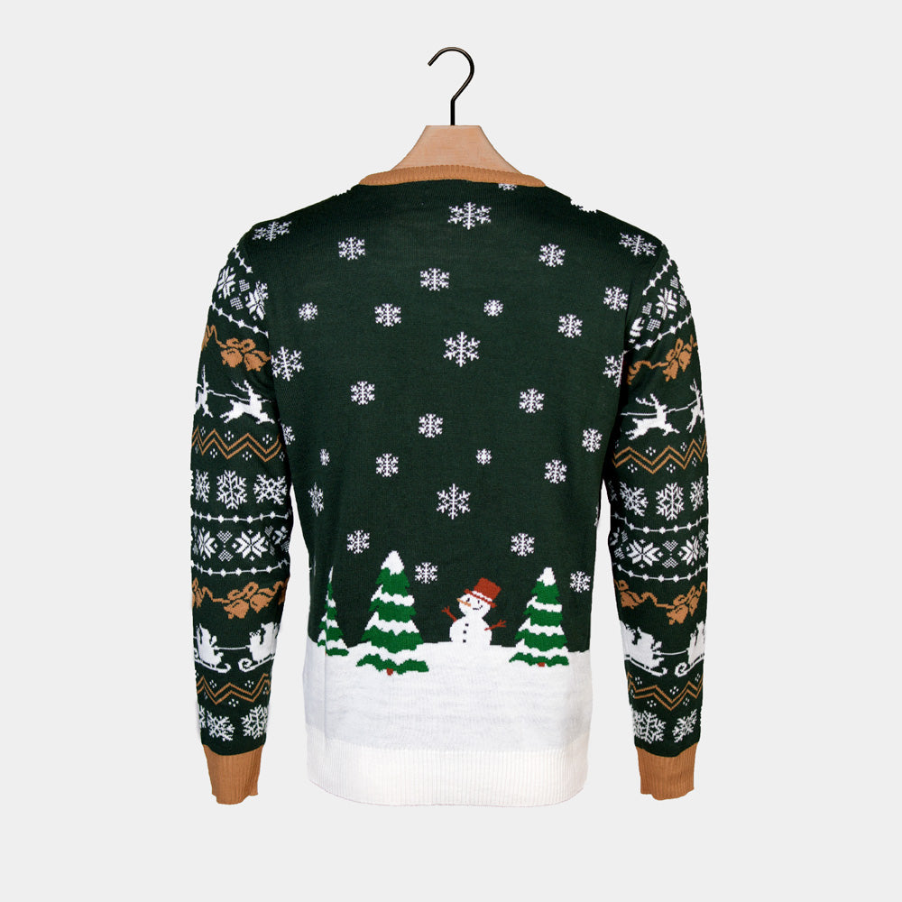 Pull de Noël  Lumineux LED pour Femme Santa is Coming to Town
