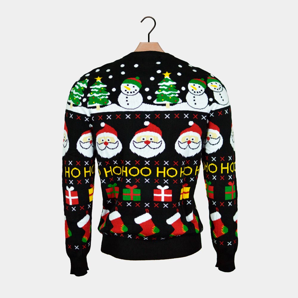 Bonhommes de Neige Coton Bio Pull de Noël Couple Père Noël, Cadeaux 