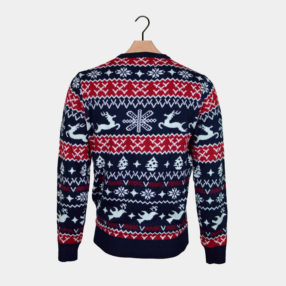 Pull de Noël Homme Rennes Motifs de Noël